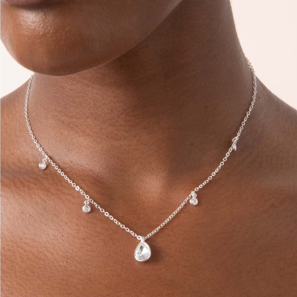 Ettika Dripping in Crystals Drop Necklace